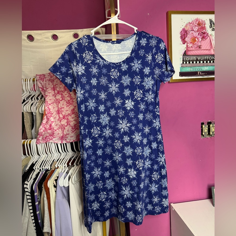 Lands' End Snowflake Dress
